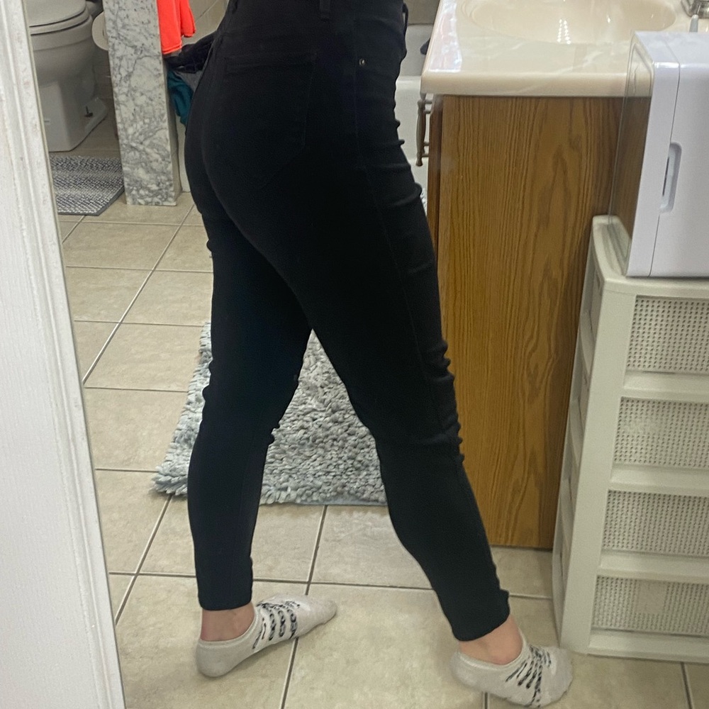 Black stretchy jeggings